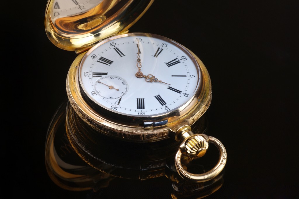Traditional vintage pocket watch 