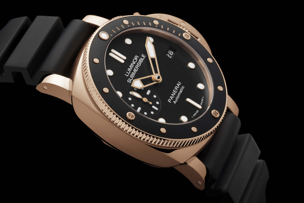 Luminor Submersible 1950 3 Days Automatic Oro Rosso – 42 mm (Image courtesy of Panerai)