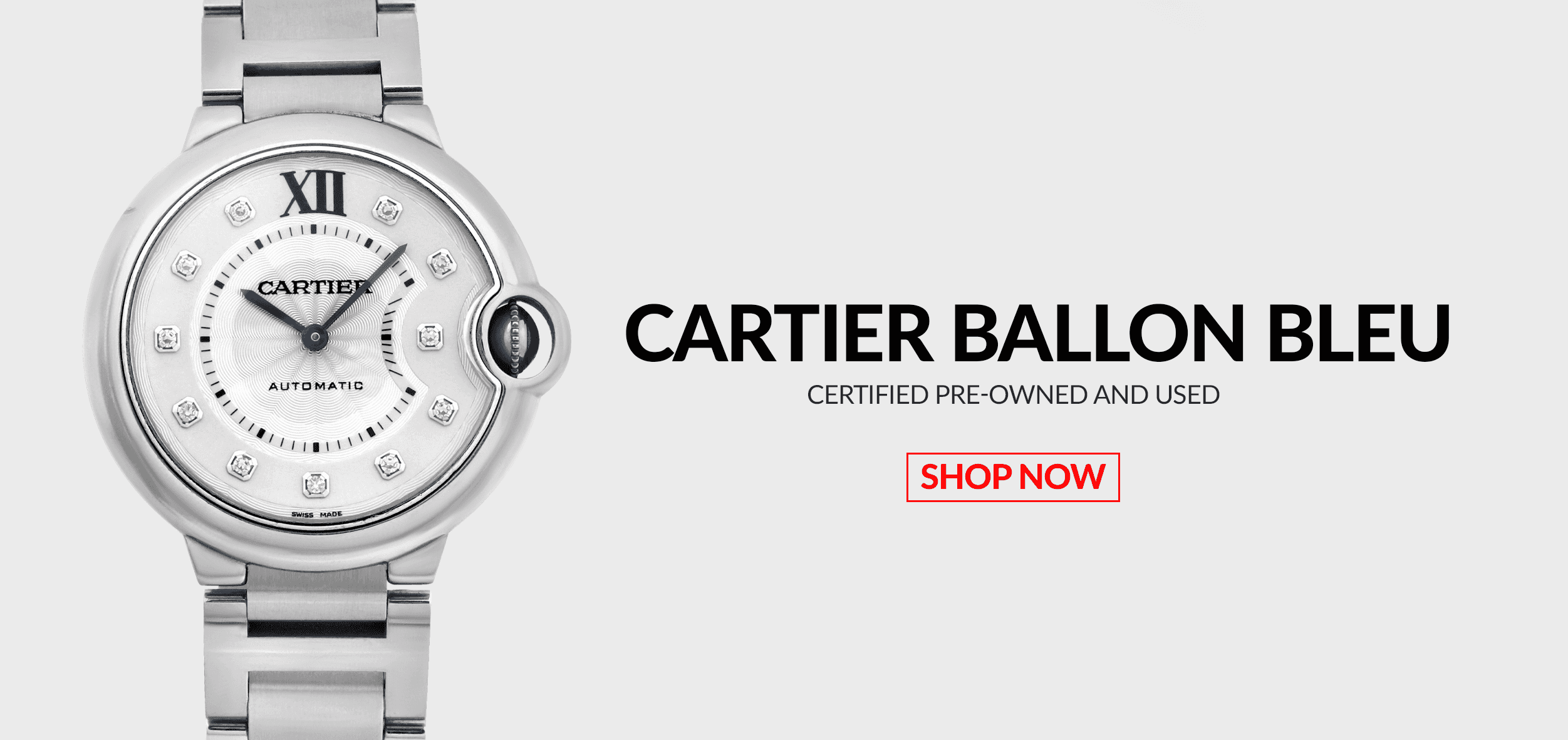 Pre-Owned Certified Used Cartier Ballon Bleu Header