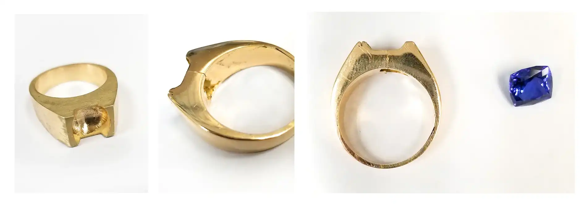 mens gold ring repair and soldering