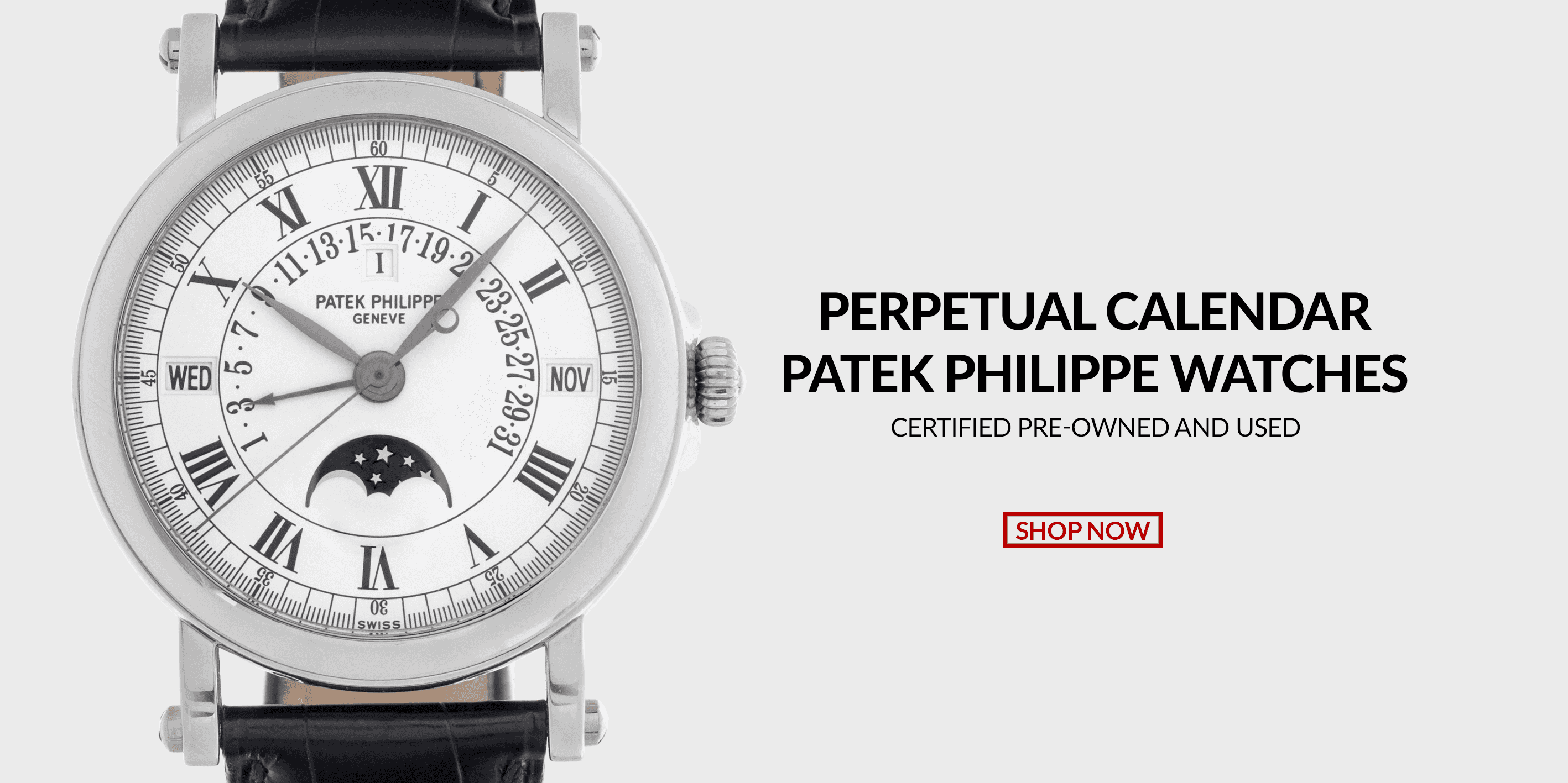 Pre-Owned Certified Used Patek Philippe Perpetual Calendar Watches Header