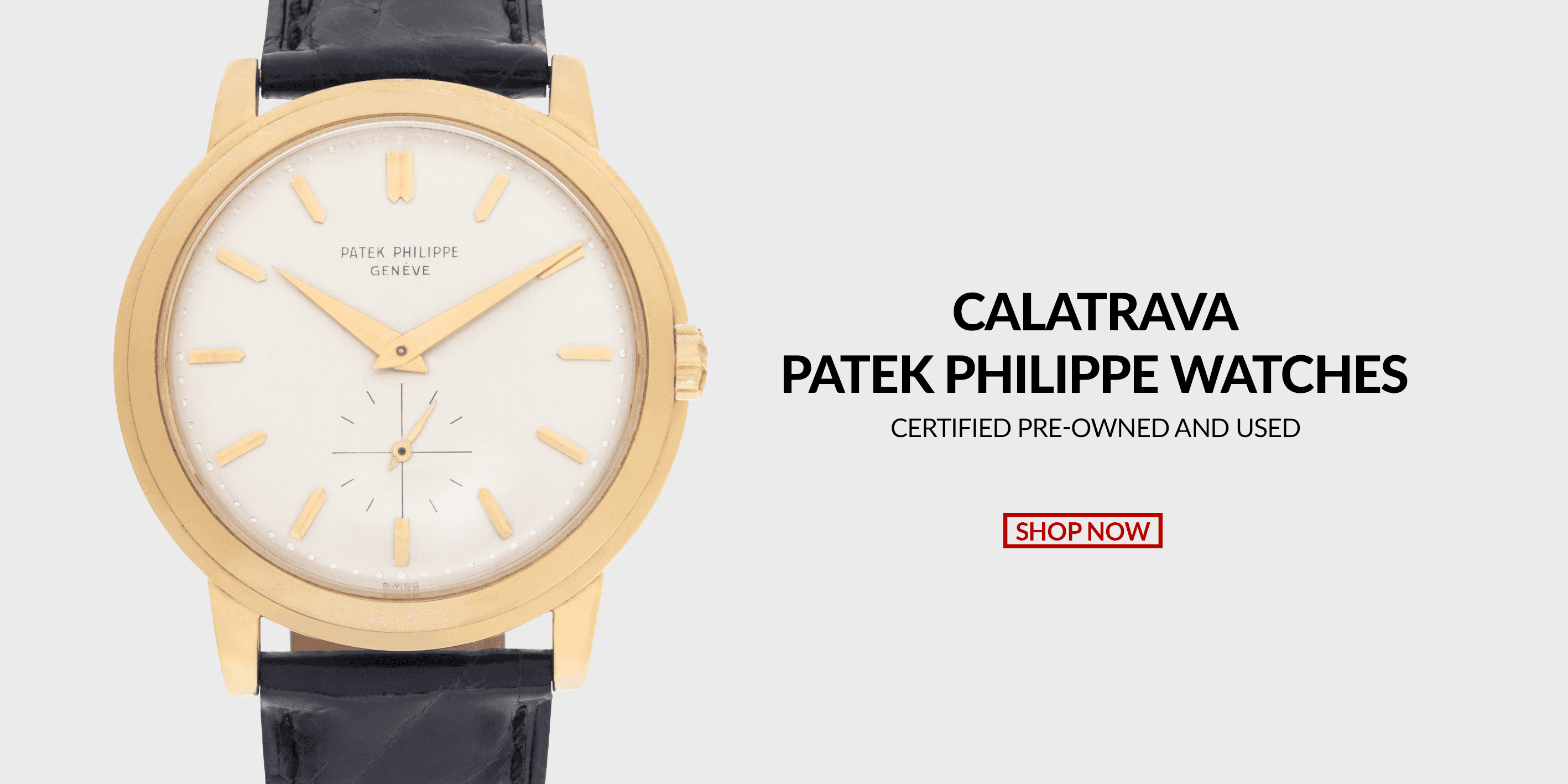 Pre-Owned Certified Used Patek Philippe Calatrava Watches Header