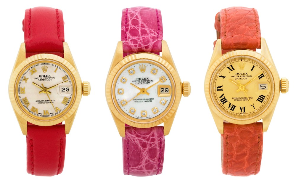 used women's Rolex watches on leather straps