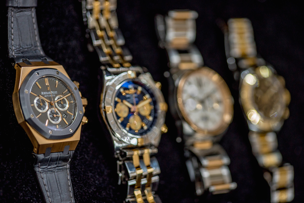Luxury two-tone chronograph watches
