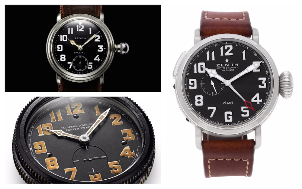 Modern versions of vintage watches