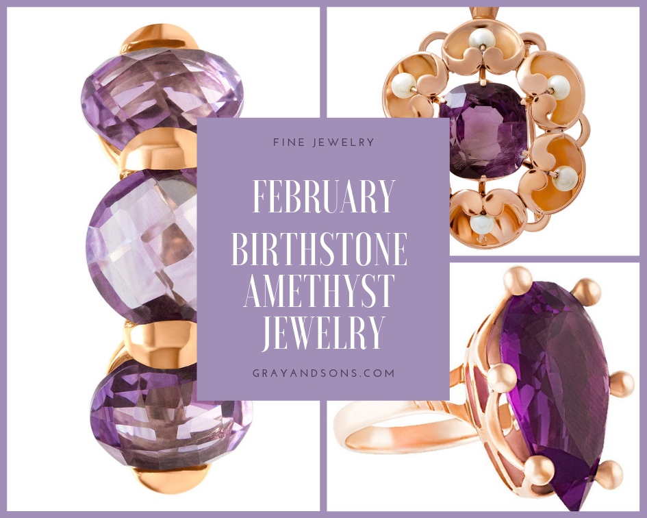 February Birthstone Amethyst Jewelry