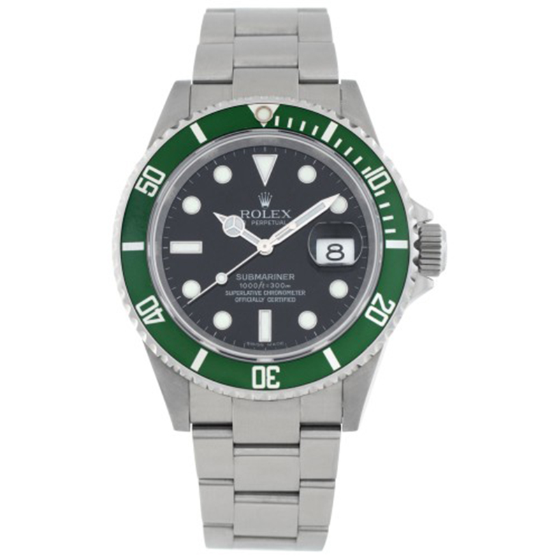 Rolex Submariner Kermit 16610lv Stainless Steel Black dial 40mm Automatic watch