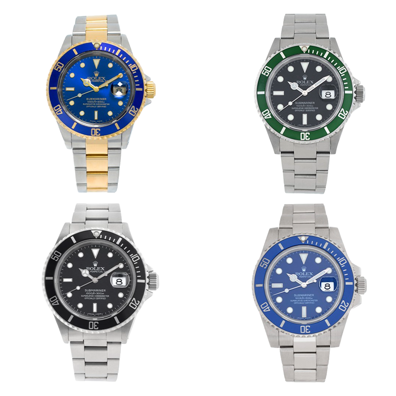 Rolex Submariner collection at Gray and sons jewelers