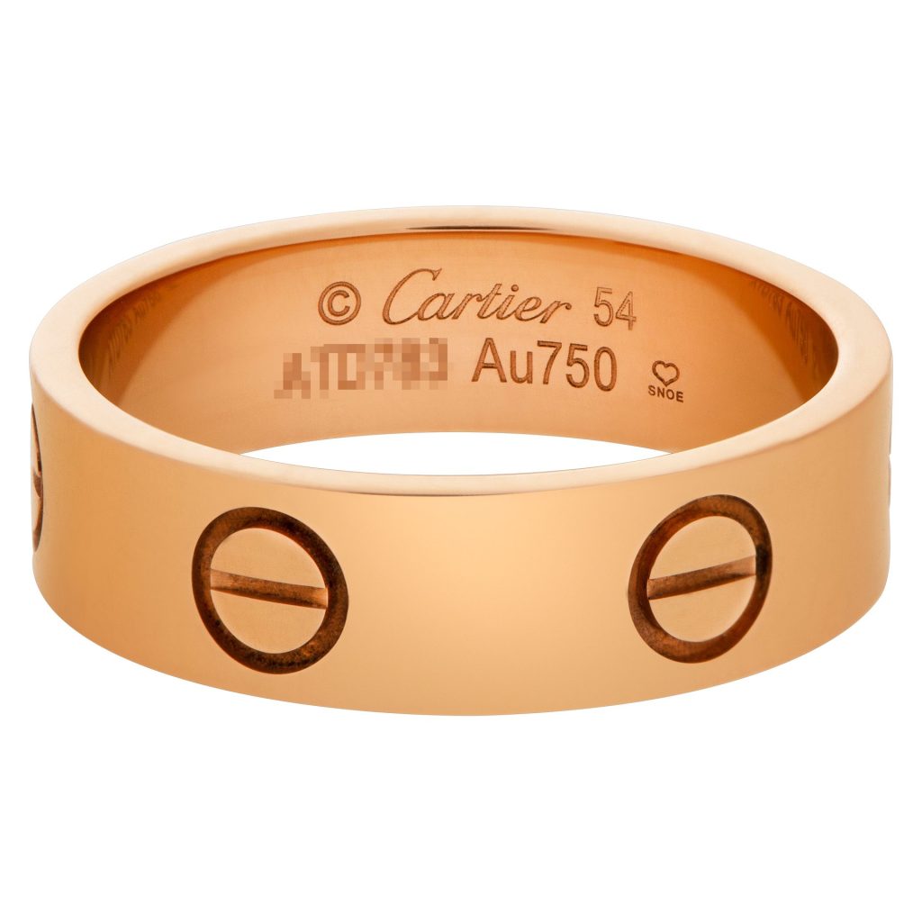 Cartier Love ring in 18k rose gold