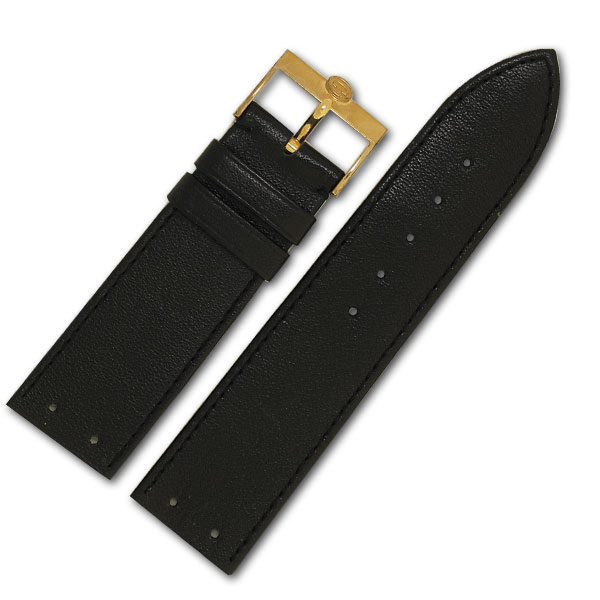 Concord black leather strap  ( 22 x 19 ) image 1