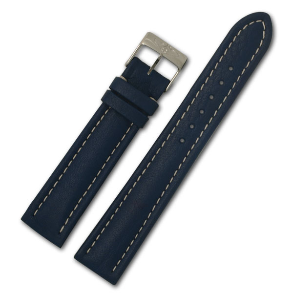 Breitling blue leather strap (18x16) image 1