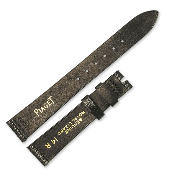 Ladies Piaget black lizard strap (14x12) image 2