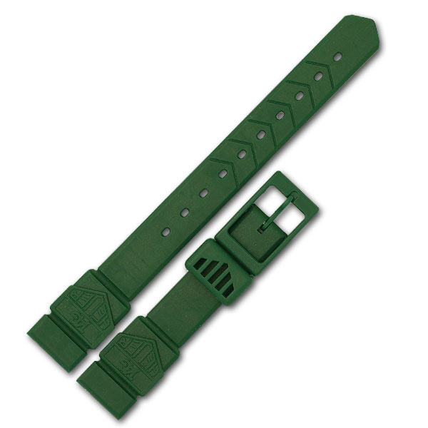 Ladies Tag Heuer green silicone strap (15x12) image 1