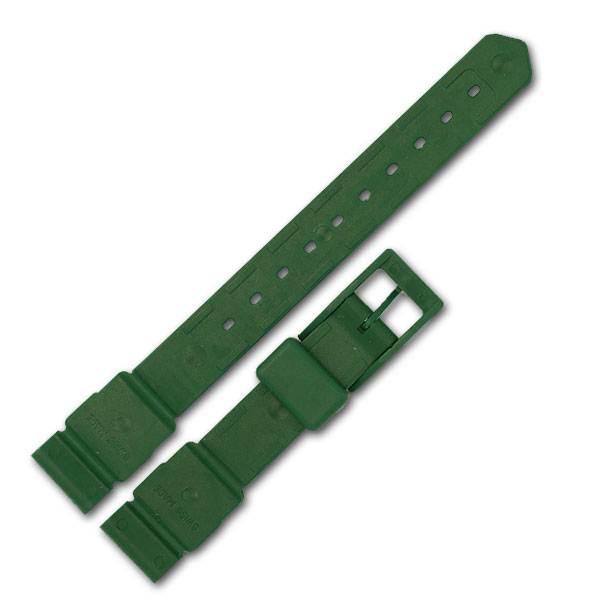Ladies Tag Heuer green silicone strap (15x12) image 2