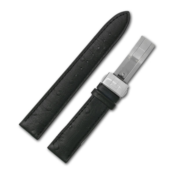 Tissot black ostrich strap (18x16) image 1