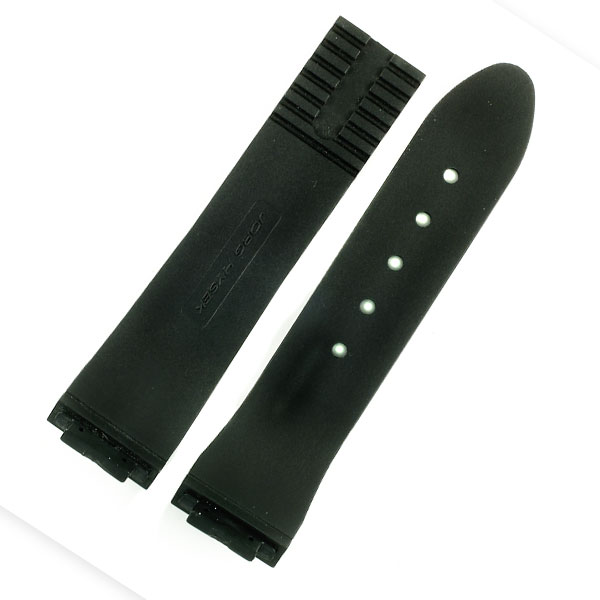  Jorg Hysek blackrubber strap with a 4 1/4" long piece image 2