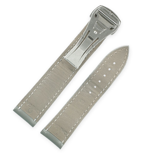 Omega gray leather strap. (18x16) image 2