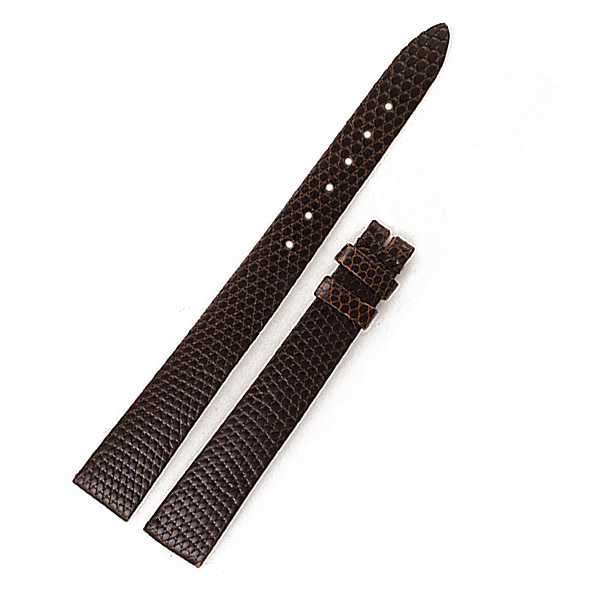 Ladies Rolex dark brown lizard strap (13x10) image 1