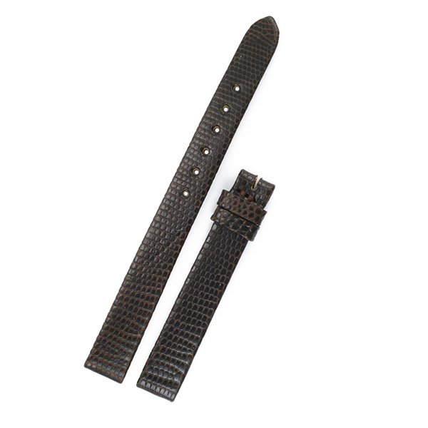Ladies Rolex dark brown lizard strap (11x10) image 1