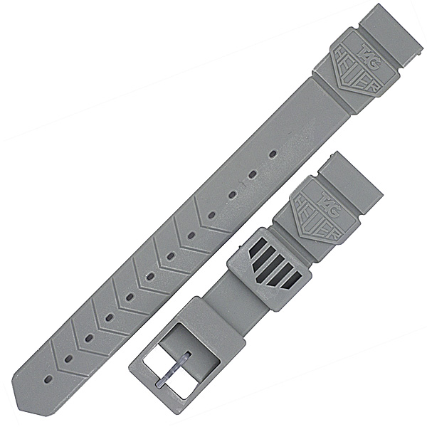 Ladies Tag Heuer gray rubber strap (15x12) image 1