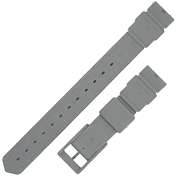 Tag Heuer gray rubber strap (18x16) image 2