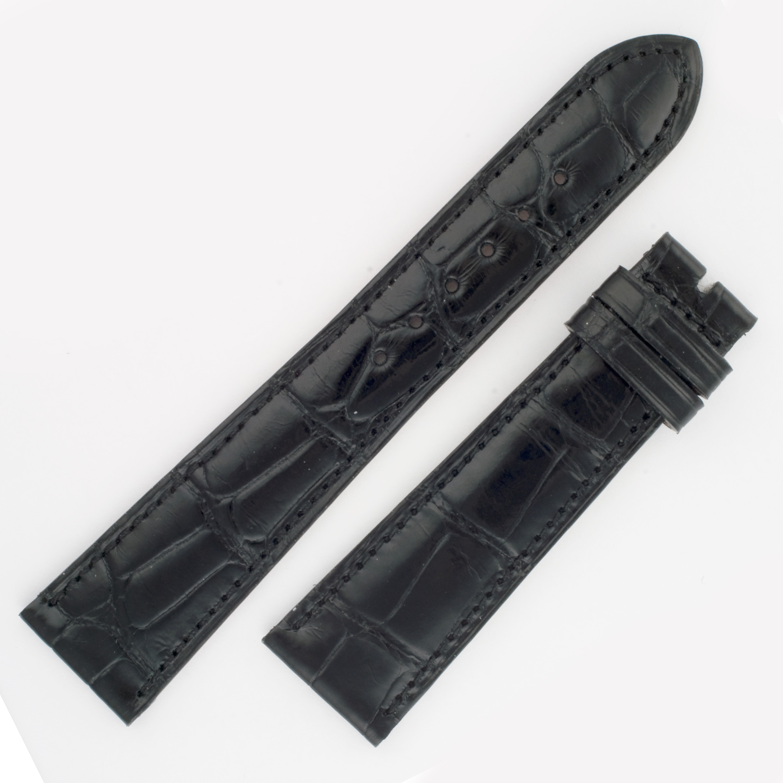 Patek Philippe black alligator strap (20mmx16mm) image 1
