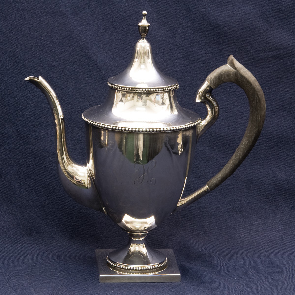 ETRUSCAN by Gorham, 3 pieces Sterling Silver tea set, patented in 1913. Total approx weight: 51.56 ounces troy of .925 sterling silver. image 2