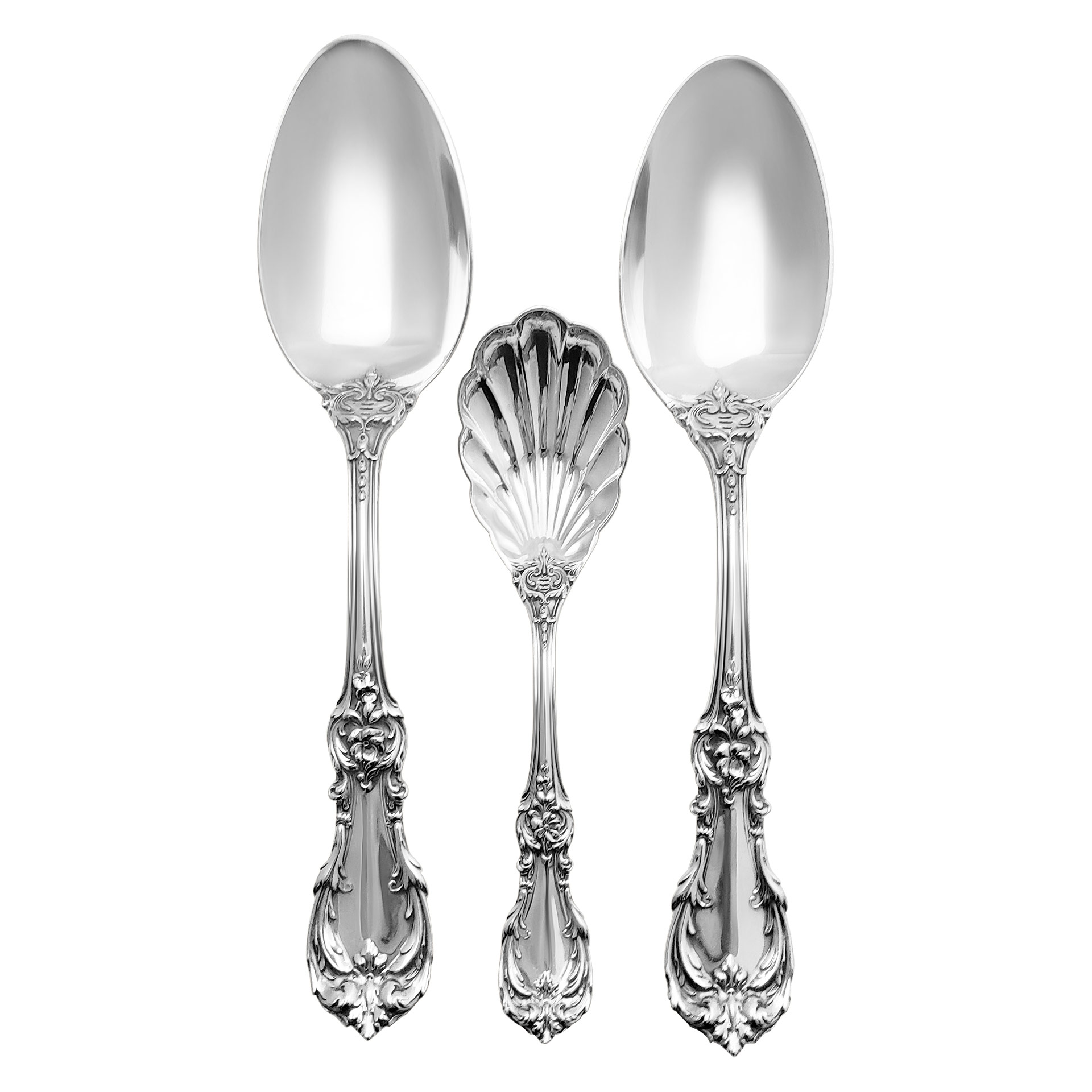 "BURGUNDY" sterling silver flatware set, ptd in 1949 by Reed & Barton- 95 pieces total- image 3