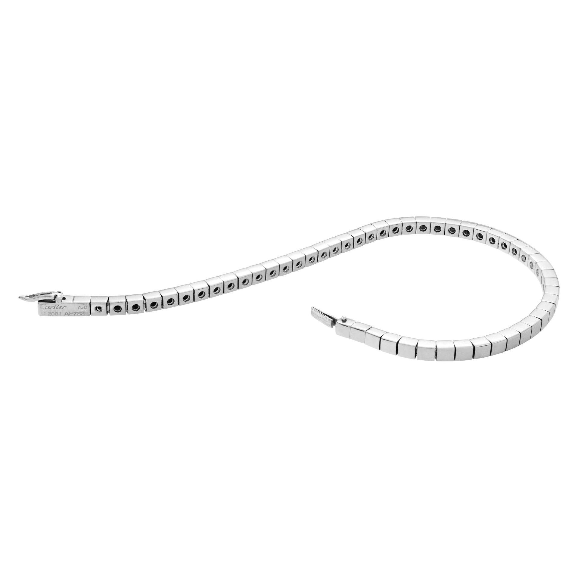 Cartier Lanieres bracelet in 18k white gold. 6.5 inches long. image 3