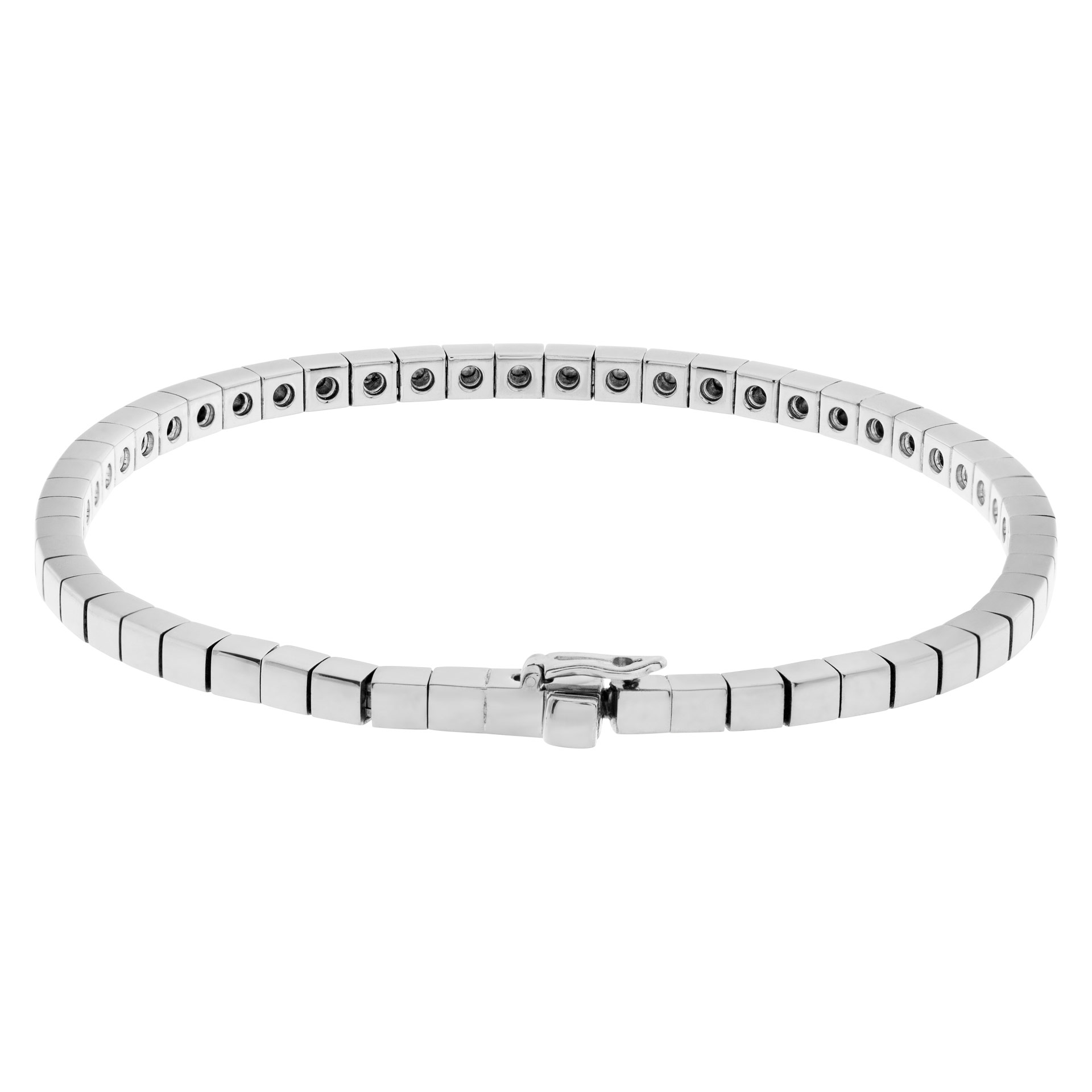 Cartier Lanieres bracelet in 18k white gold. 6.5 inches long. image 4