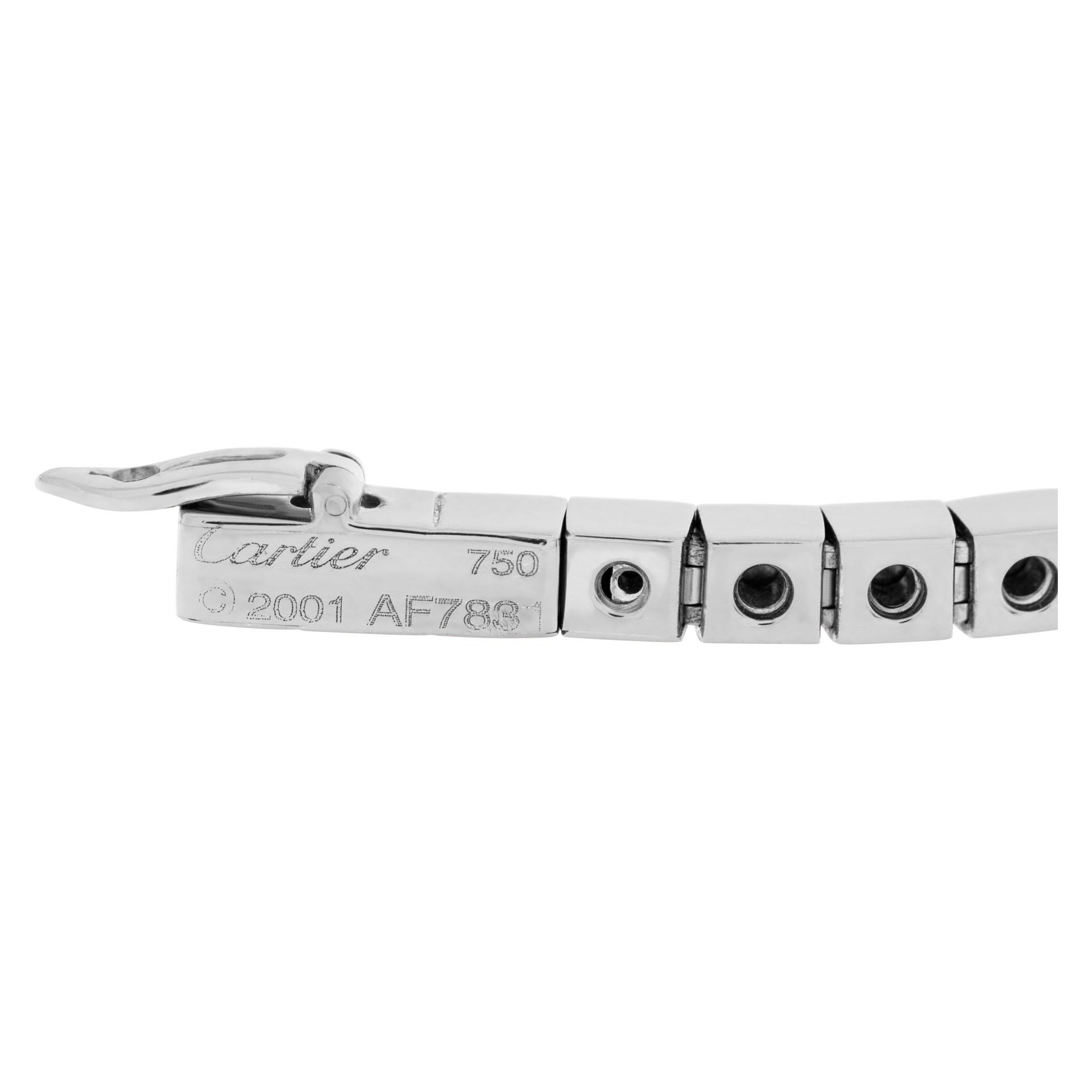 Cartier Lanieres bracelet in 18k white gold. 6.5 inches long. image 6
