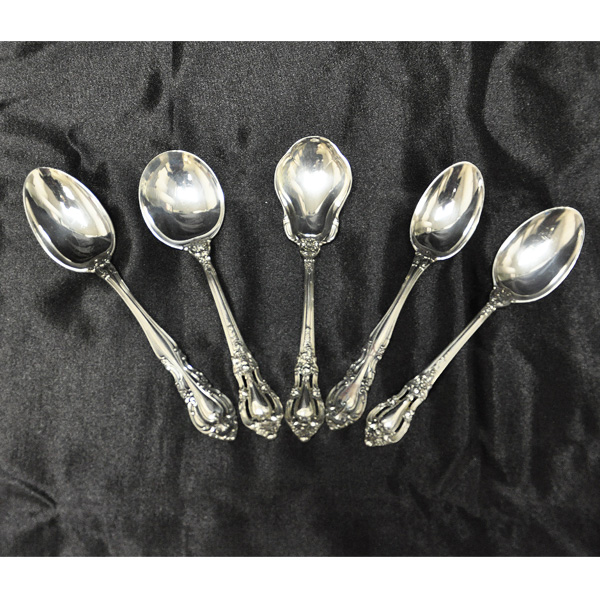 Lunt "Eloquence" Sterling Silver Flatware Set. 5 x 8  + xtra-  48 pcs Total. image 4