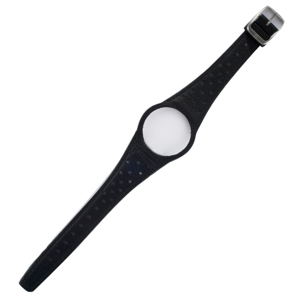 Omega Dynamic One-piece black calfskin strap with 14 mm buckle image 1