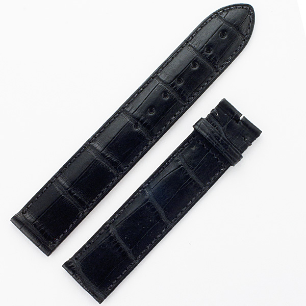 Cartier black alligator strap (19x18) image 1