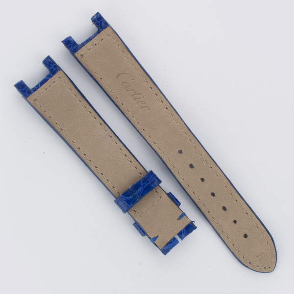 Cartier Pasha ink blue alligator strap (16x14) image 2