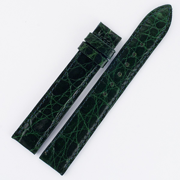 Cartier dark green alligator strap (15x13) image 1