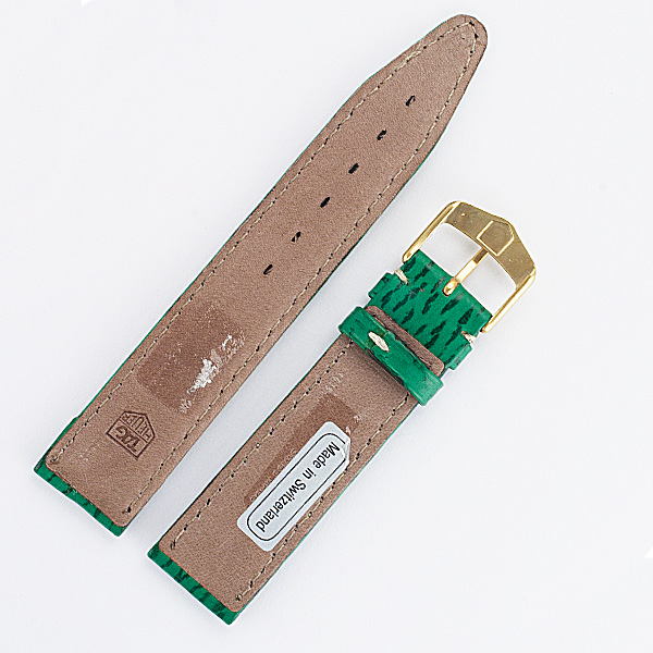 Tag Heuer Green Shark Skin Strap with Buckle (20x18) image 2