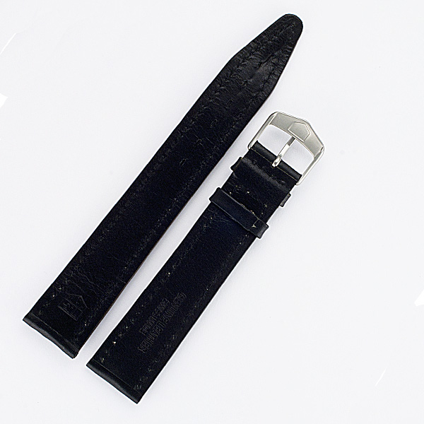 Tag Heuer Black Leather Strap w/ White Stiching and Buckle (20.5x18) image 2