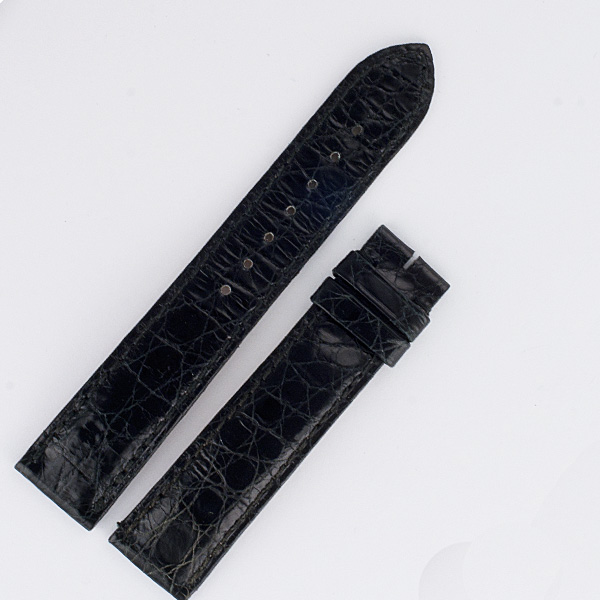 Cartier Shiny Black Alligator Strap (18x16) image 1