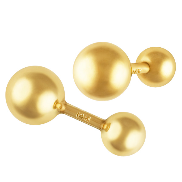 Extra Large Barbell Cufflinks image 1