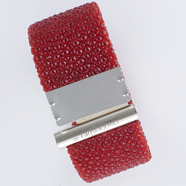 de GRISOGONO red string ray strap for LIPSTICK model, 28mm image 2