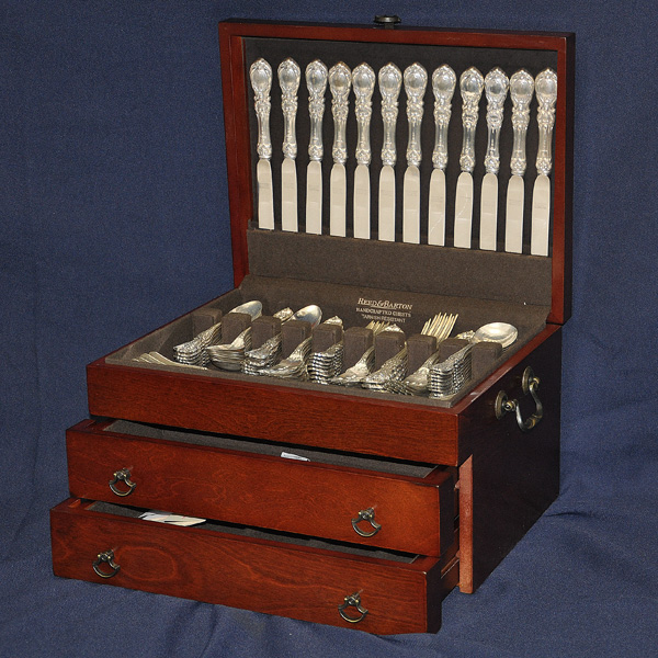 Reed & Barton "Francis I" Sterling Silver Flatware Set. 6 pc service for 12 - 105 total pcs. image 1