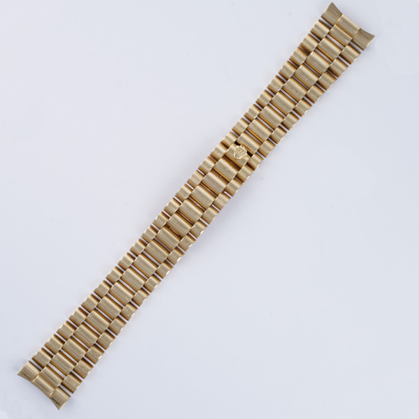 Rolex 18k YG Genuine President band Bracelet 6 5/8" long image 1