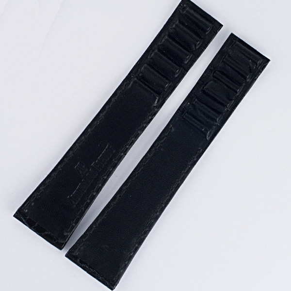 Audemars Piquet shiny black crocodile strap (20x16) for deployment buckle image 2
