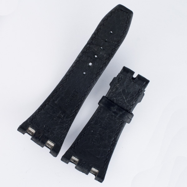 Audemars Piquet used black alligator strap (28x17) for tang buckle image 2