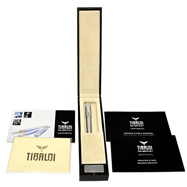 Tibaldi For Bentley Continental  Silver Tempest Fountain Pen With 18k Nib. image 2
