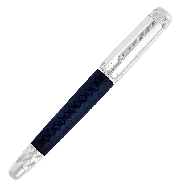 Limited edition #051/500 Tibaldi for Bentley Azure fountain pen in sterling silver with 18K nib. image 3