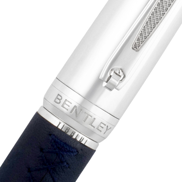 Limited edition #051/500 Tibaldi for Bentley Azure fountain pen in sterling silver with 18K nib. image 5