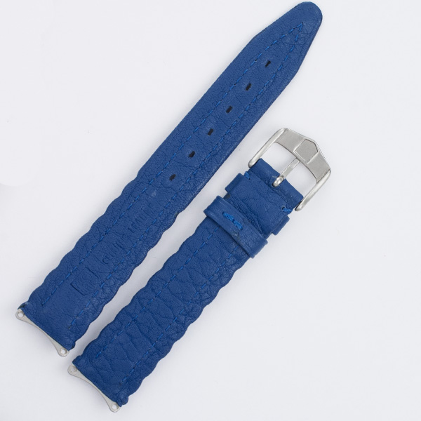 Tag Heuer blue leather strap with  buckle (17x16) image 2