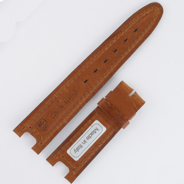 Tag Heuer brown leather strap (20x18) image 2